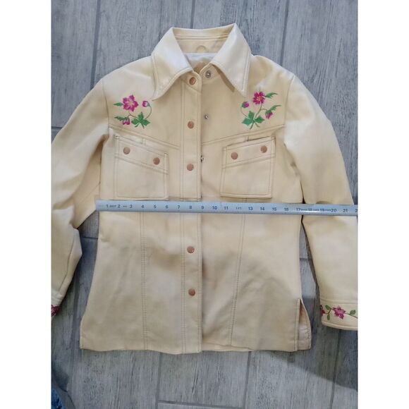 Womens Vegan Embroidered Western Jacket  Faux Leather Med Rondo by mr. murray - Picture 12 of 15